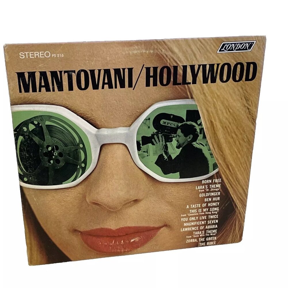 Mantovani Hollywood (Vinyl, 1967) London PS 516 VG LP Record Album